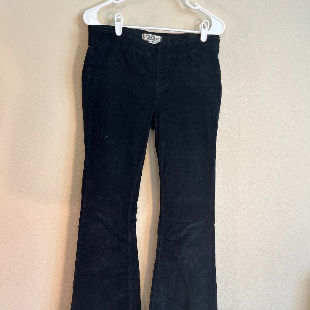 Black Free People Size 29L Long Corduroy Bootcut Flare Jeans EUC
